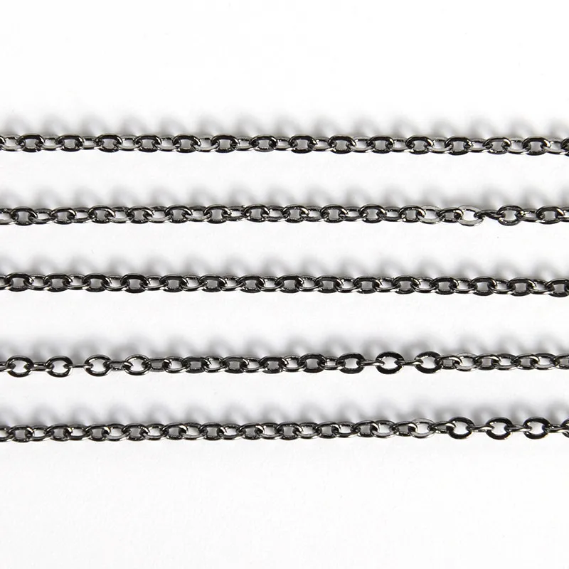 

2-5 Meters Gold Silver Color 1.5/2/2.5/3.5mm Chains for Necklace Bracelet DIY Jewelry Making Findings&Components