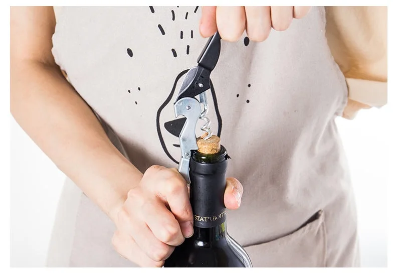

Stainless Steel Wine Corkscrew Multi-Functional Beer Wine Lid Opening Tool Wine Opener Haima Household