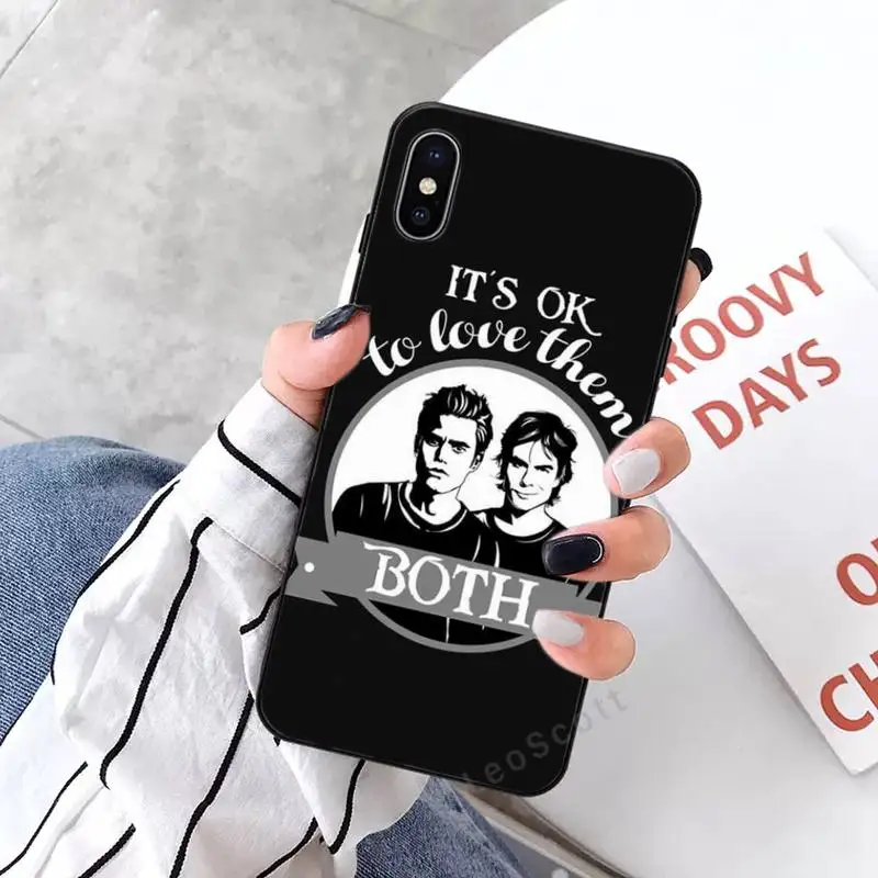 

Vampire Diaries DAMON Stefan Salvatore Phone Case for iPhone 11 12 mini pro XS MAX 8 7 6 6S Plus X 5S SE 2020 XR