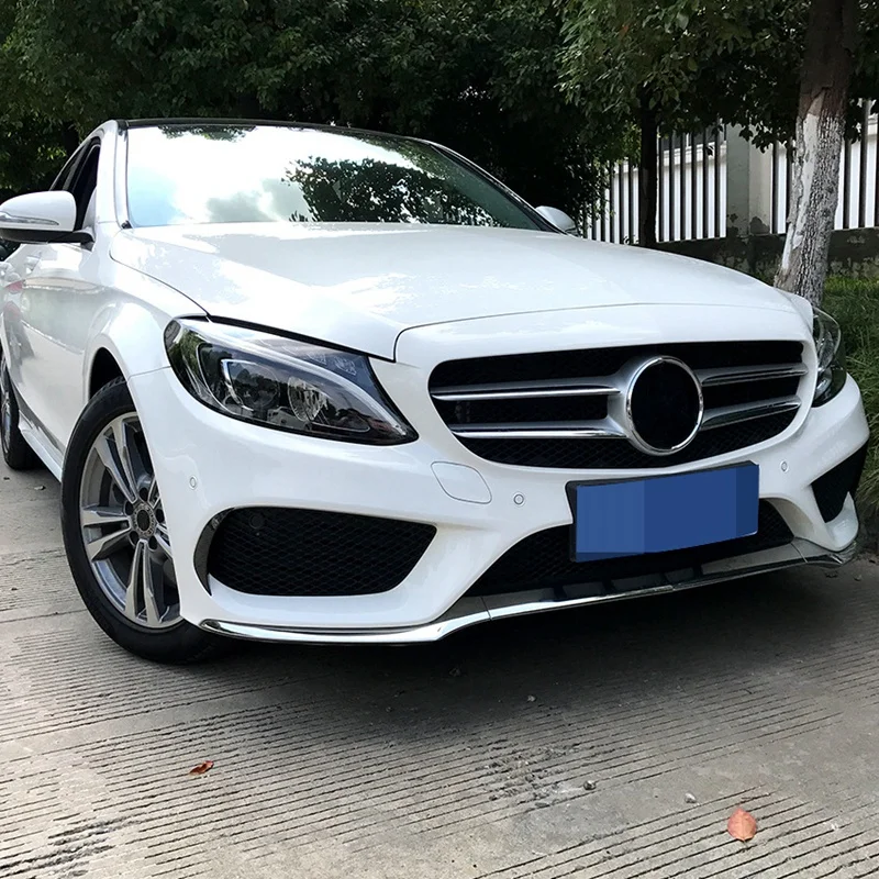 Передний бампер разветвитель Canard вентиляционное отверстие Накладка для Mercedes-Benz C