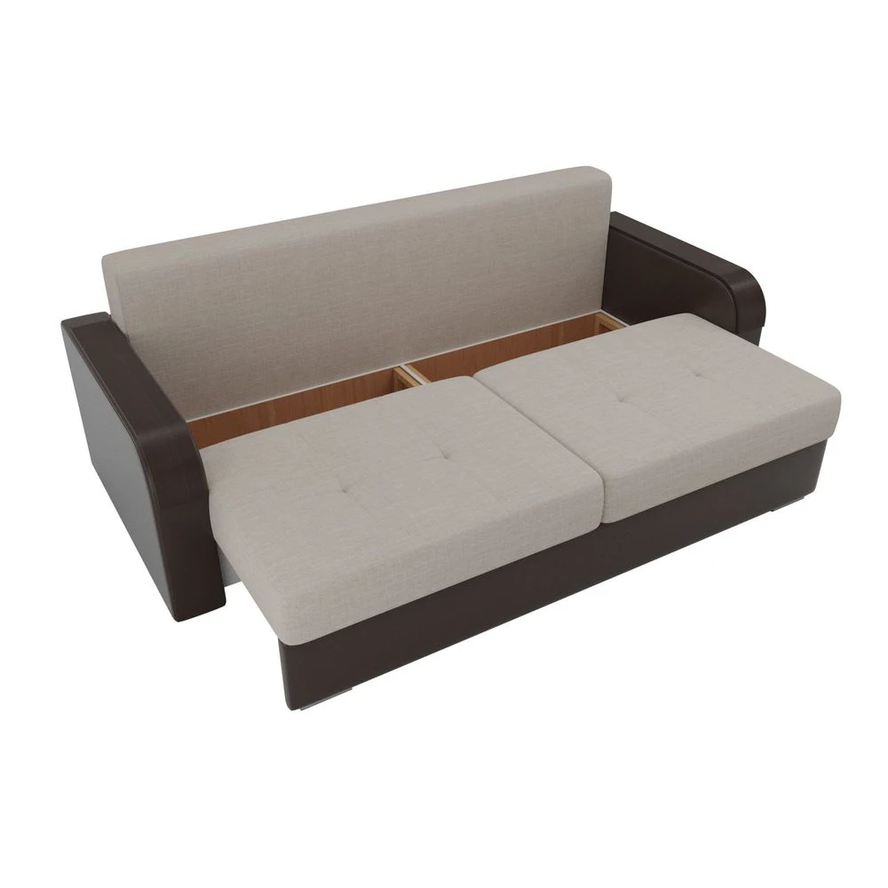 Прямой диван Лига Диванов Мейсон рогожка экокожа |