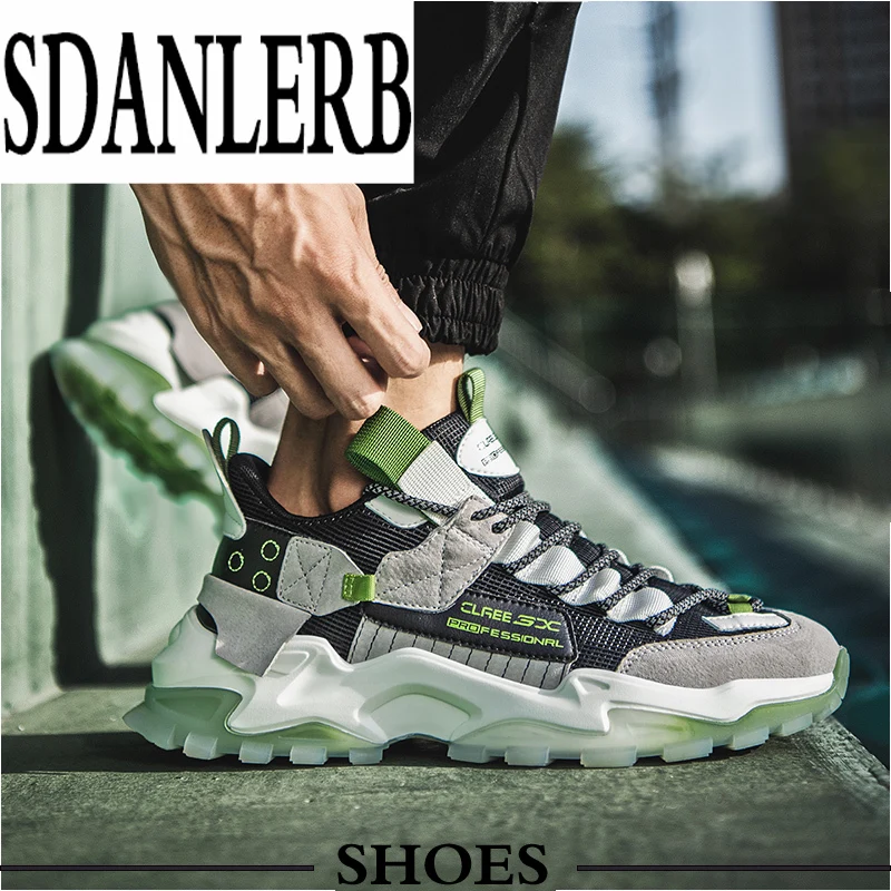 

2021 High Quality Fashion Men Sneakers Double Sole Chunky Shoes Men Trainers sneakers tenis masculino