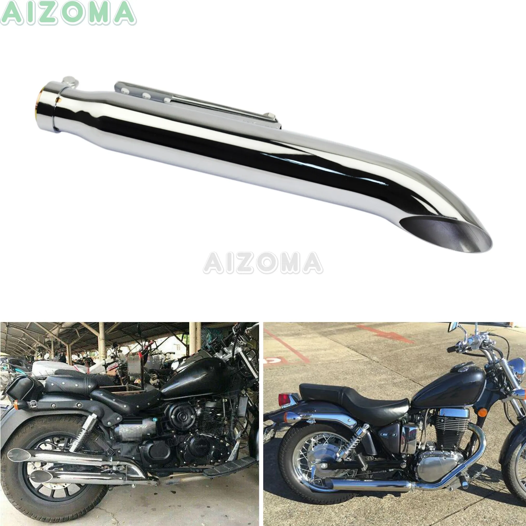 Глушитель выхлопа для мотоцикла глушитель Harley Honda Cafe Racer Suzuki Intruder LC VL 1400 1500 |
