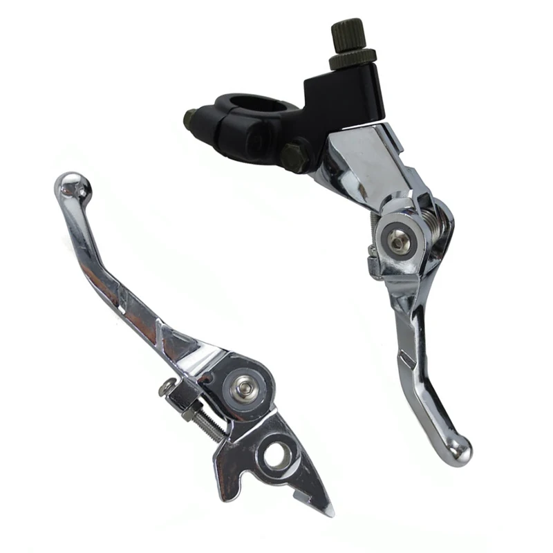 

Motorcycle Pit Dirt Bike 7/8" 22mm Aluminum Folding Clutch Brake Lever Set For Drum Brake Honda Motorcycle ATC Quad