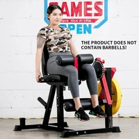 leg muscle trainer fitness equipment sitting posture flexion and extension lower limb strength exercise with barbell pieces