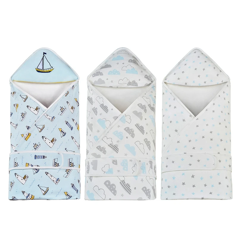 

Островная 93X93cm Новорожденные двойные Слои Одеяло завернут хлопка для ребенка, спальный мешок для новорожденных Детское постельное белье Од...