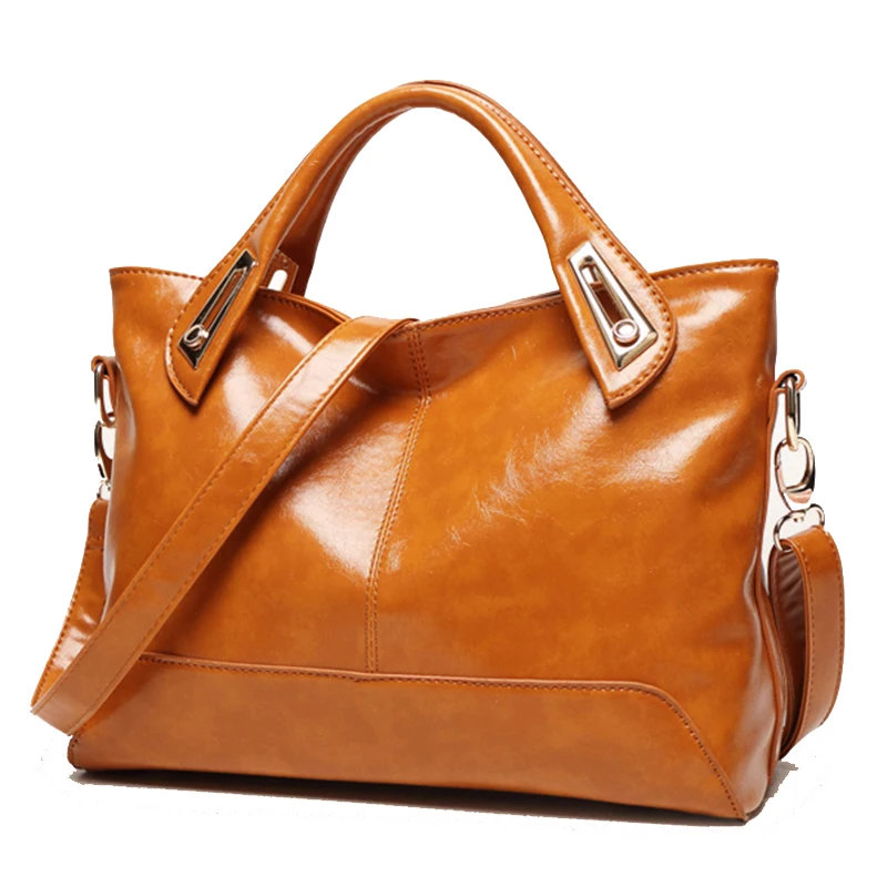 

Women Handbags Shoulder Bags Oil Wax Leather Designer Purses Fashion brand women bags Clutches Messenger Crossbody Bag