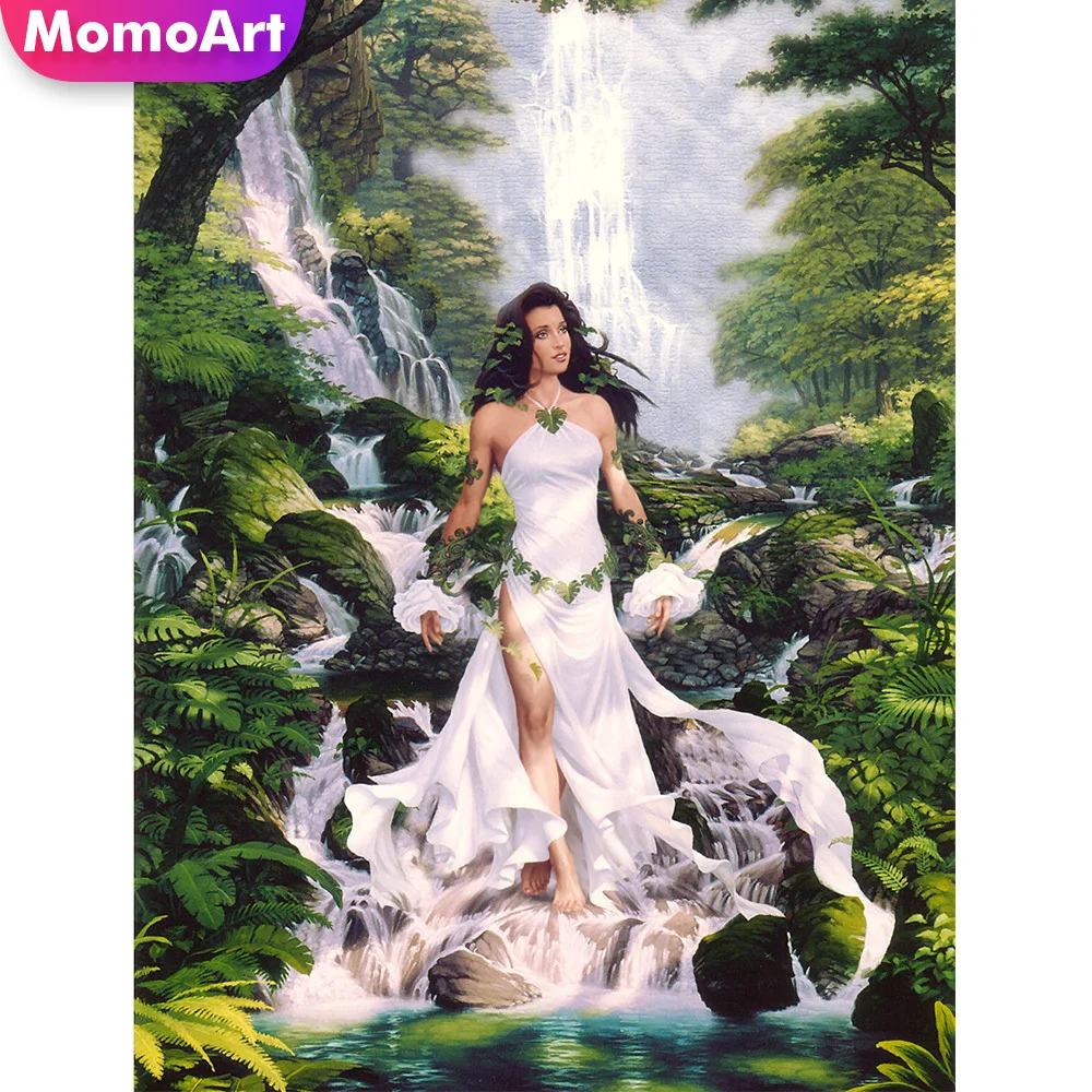 

Набор для алмазной вышивки 5D MomoArt, Набор для вышивки крестиком «Водопад», мозаика ручной работы, хобби