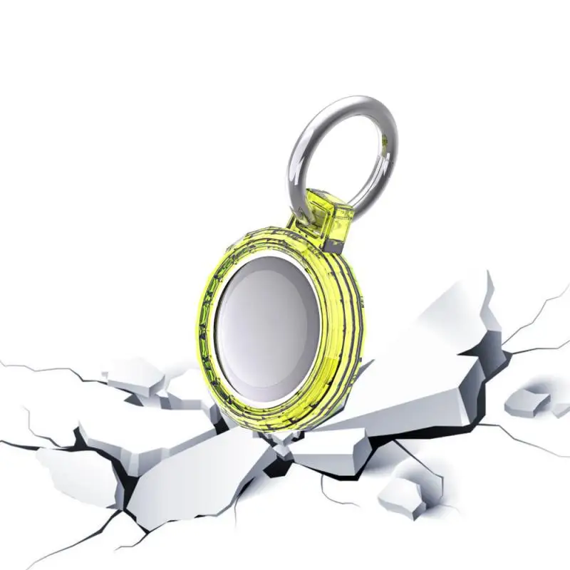 TPU Key Ring For Apple Airtags Case Protective Cover Multi-faceted Shell Tracker Locator Accessories Anti-scratch Air Tag Case