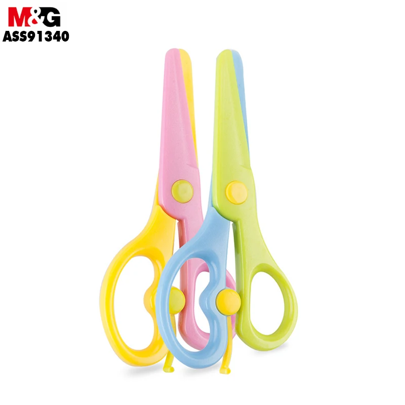 

M&G Elastic Children's Scissors. (random Colors)labor-saving Elastic Plastic Children's Scissors. Hand-made Paper-cut ASS91340