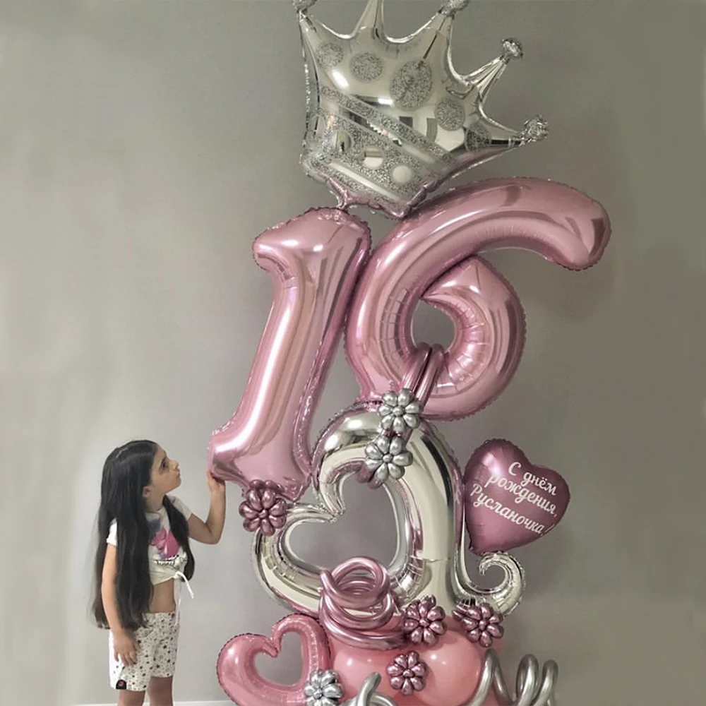 Из 2 предметов 18 дюймов любящее сердце шарики из фольги разных форм в дырочку с