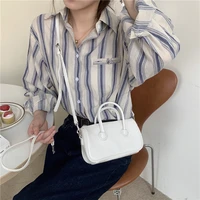 fashion design small square messenger bags for women solid color pu leather ladies shoulder crossbody bag female simple handbags