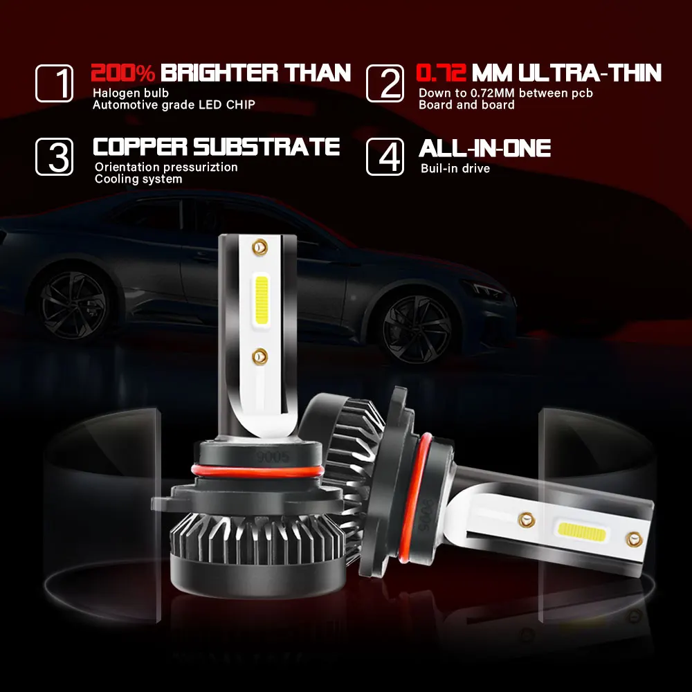 Универсальный высокое Мощность G2 светодиодный автомобилей головной светильник s