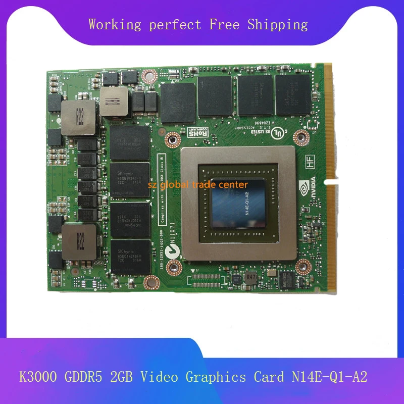 M6700 N14E-Q1-A2 K3000M VGA карта NVIDIA Quadro 2GB DDR5 графическая для DELL M15X M17X M18X | Компьютеры и офис