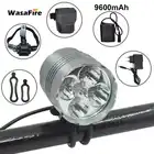 Фара велосипедная WasaFire 5 * XML T6, 7000 лм, 9600 мА ч, зарядное устройство 8,4 в