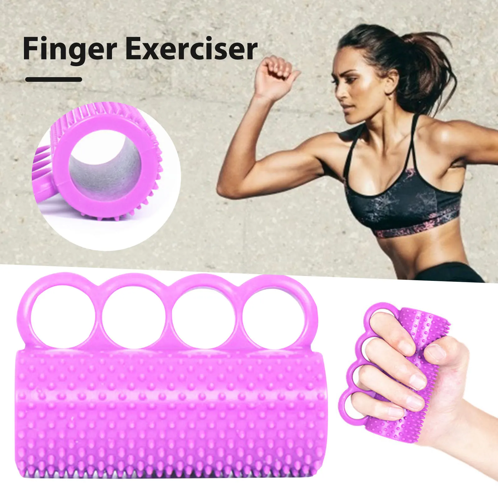 

Силиконовый тренажер для пальцев для взрослых и детей, усилитель для рук, захват для физической терапии для тренировки захвата, подходит дл...
