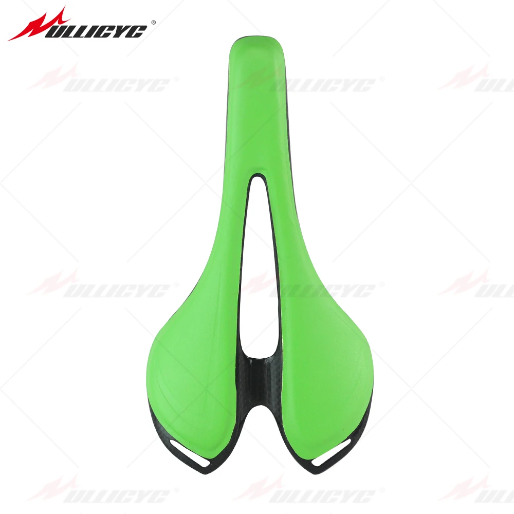 Новое кожаное цветное полностью углеродное волокно Хамелеон + нейлоновое седло