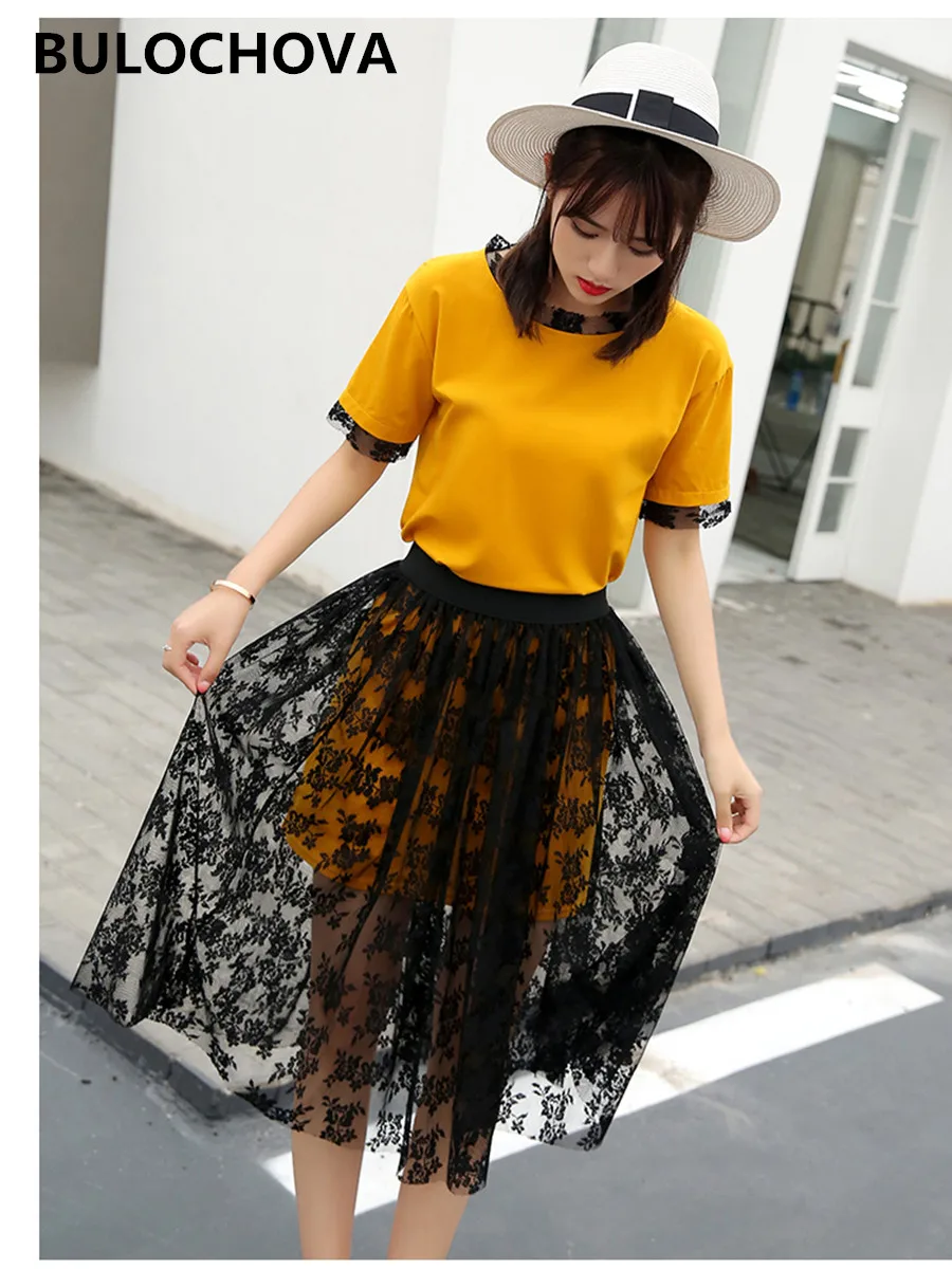 Модные повседневные высококачественные женские длинные футболки Топы + половина