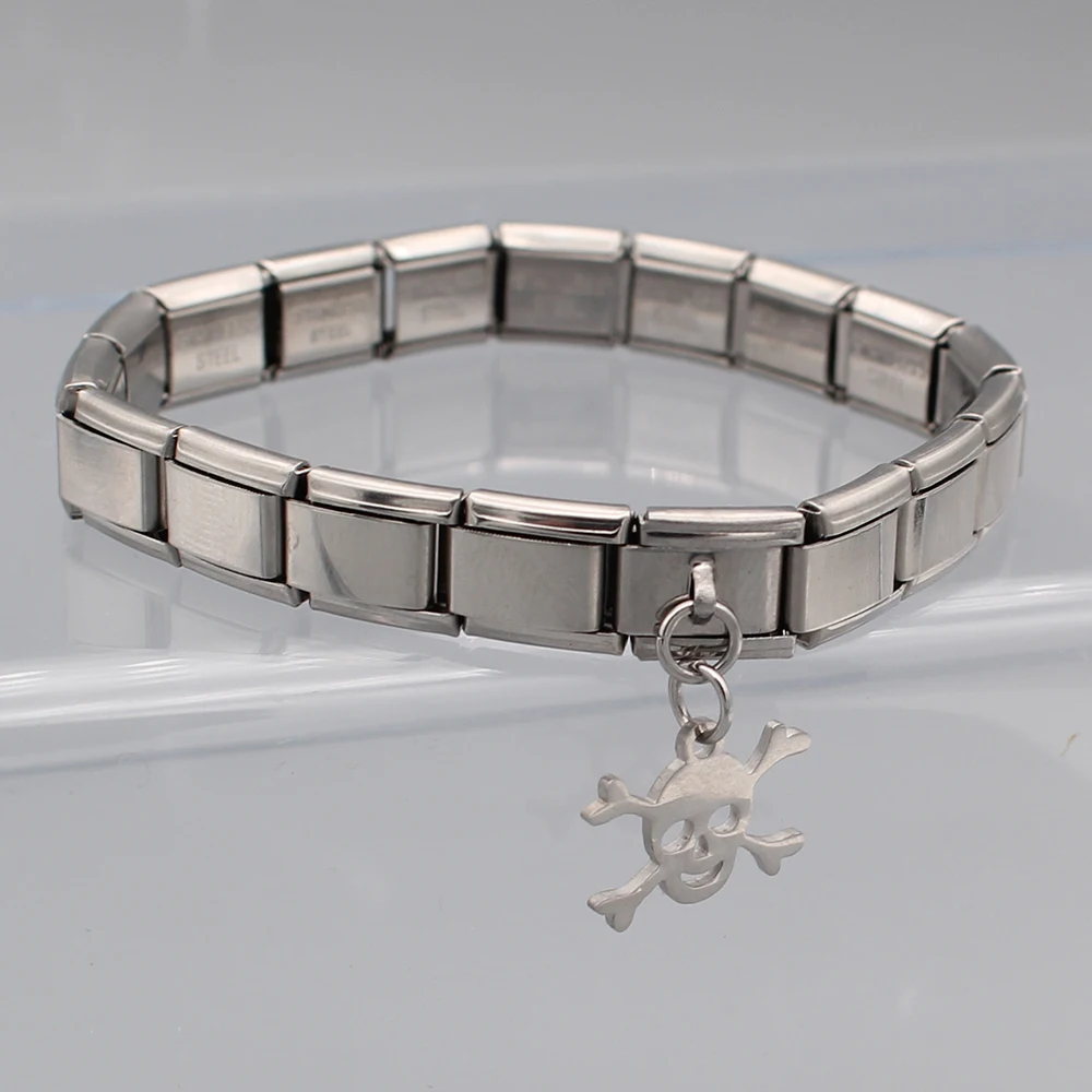 Hapiship оригинальный Маргаритка резка Полировка Череп Скелет итальянский Шарм