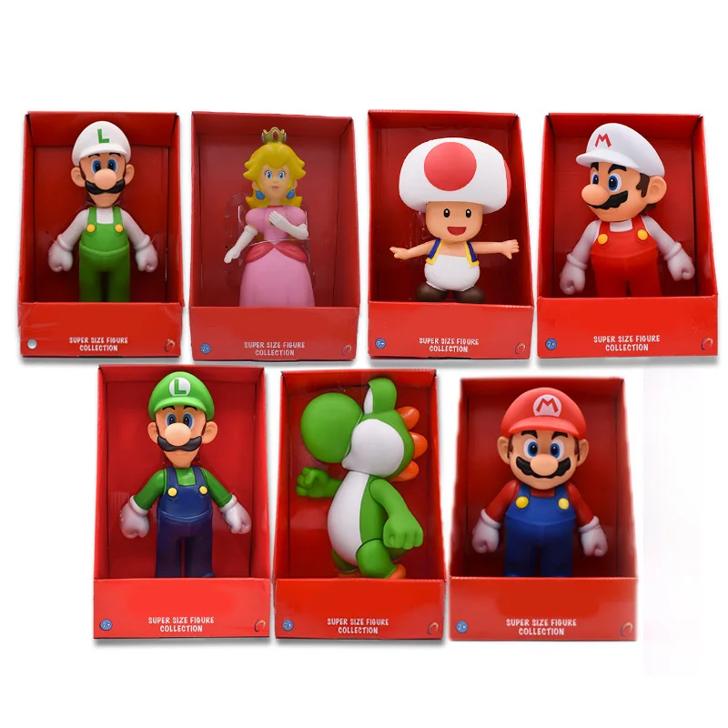 Фигурка аниме ПВХ фигурки модель розовая принцесса персиковый гриб