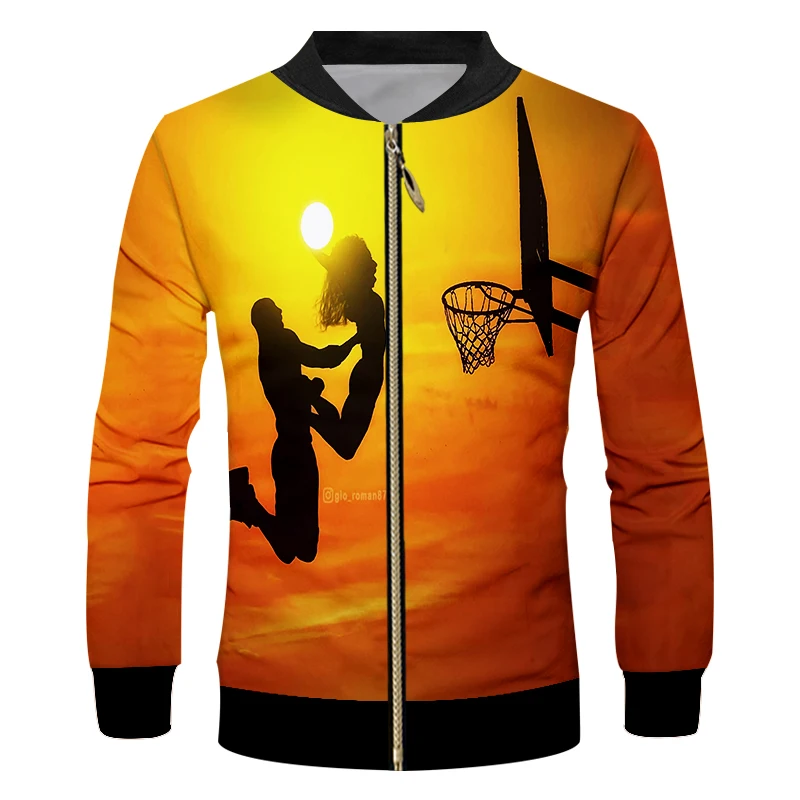 

UJWI баскетбольная звезда 24 3D куртка для мужчин и женщин Harajuku Хип-хоп новый стиль свитшоты Повседневный свитшот на молнии с воротником-стойко...