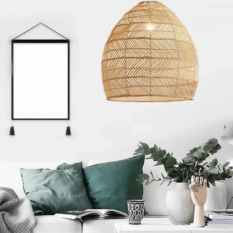 

Rattan Art Chandelier Lights Rattan Bedroom Dining Room Hanging Light Fixture Japanese Tea Room Lighting Fixture