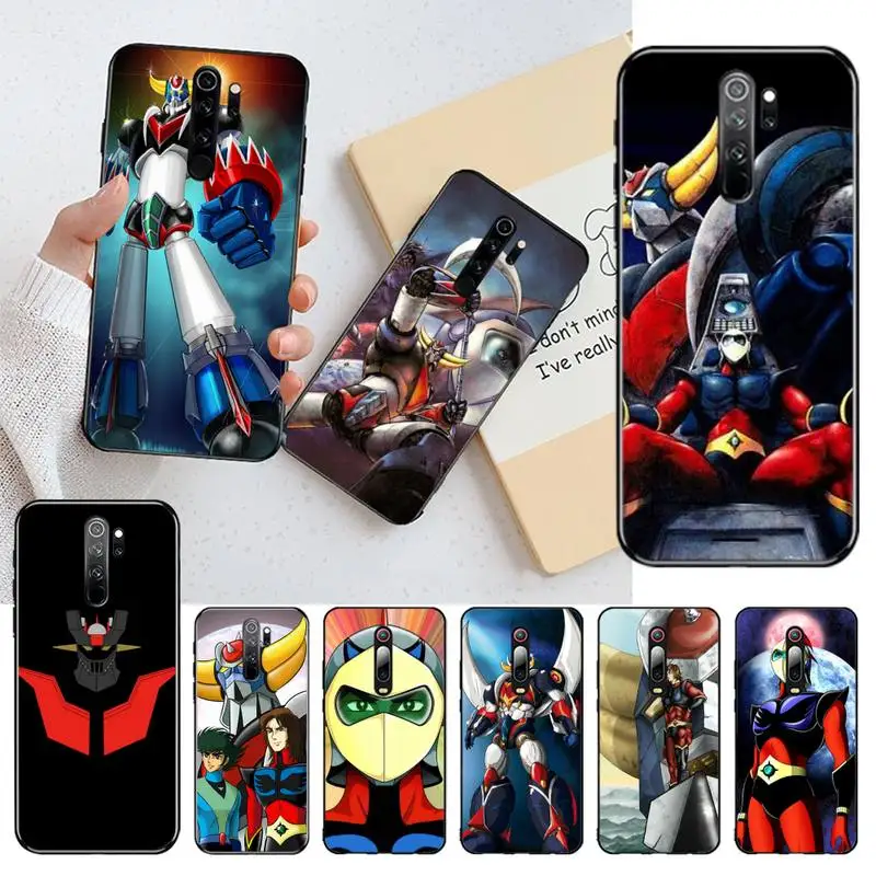 

YJZFDYRM UFO Robot Grendizer Anime Soft Phone Case Capa for Redmi Note 9 8 8T 8A 7 6 6A Go Pro Max Redmi 9 K20