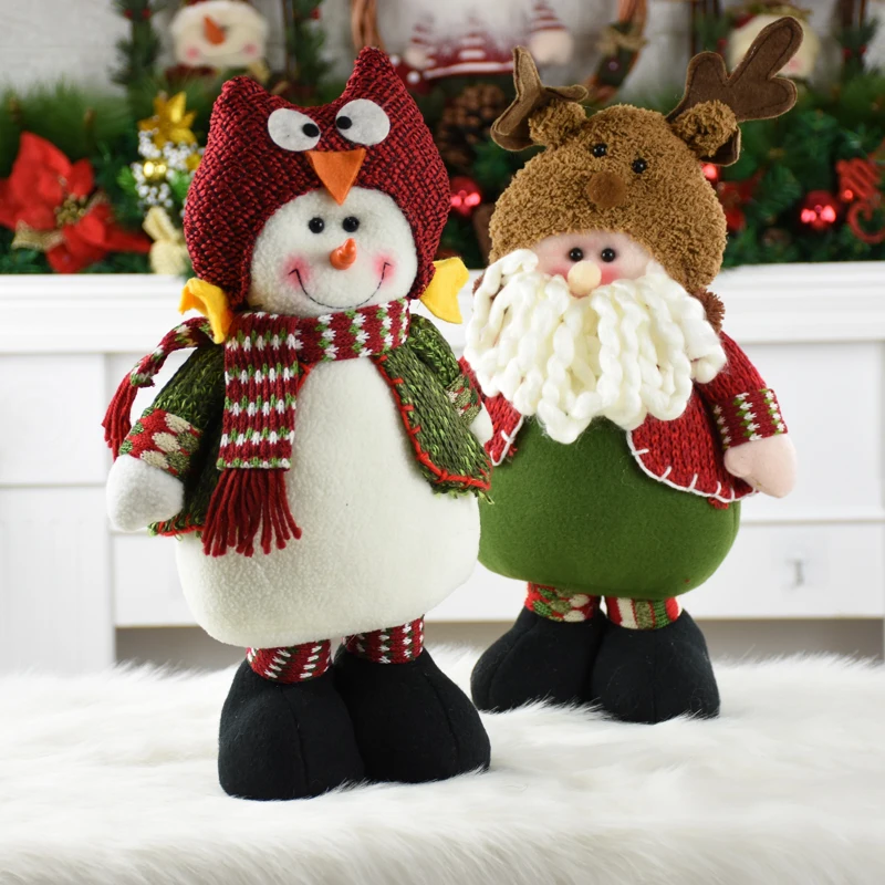 

2PCS/LOT Christmas Tree Decorations Doll Pendant Navidad 2021 New Year Christmas Tree Ornaments Xmas Gift for Kids