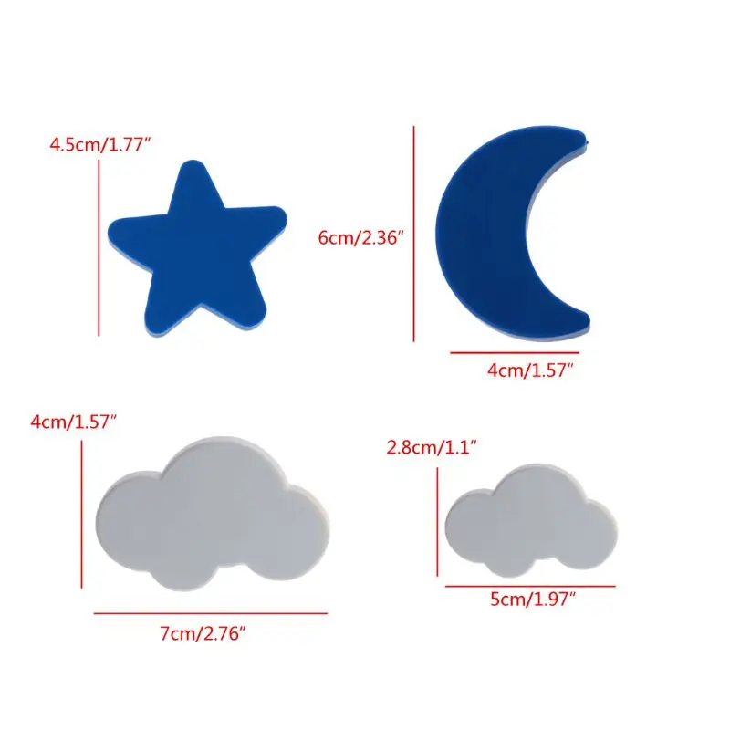Детская комната ручки мягкие резиновые Звезда Луна облако Мебель ящика
