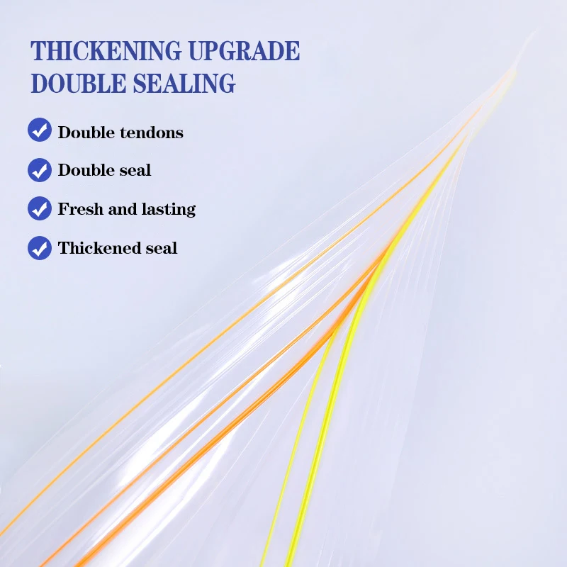 

Kitchen Storage Large Refrigerator Fruit Fresh-Keeping Bag Thickened Food Packing Sealed Storage Compact Bag