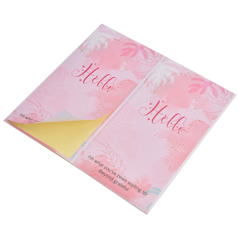 50Pcs/Pack &quothello i'm what you've been waiting for&quot Flower Sticker Seal Label for Small Business gift Decor Thank You |