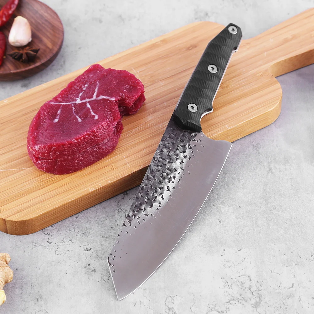 Кованый нож 5 7 8 дюйма кухонный шеф-нож мясника универсальные ножи для нарезки