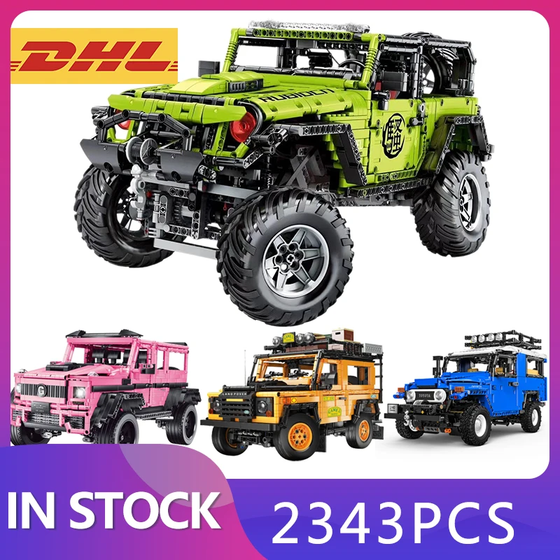 Зеленый внедорожник RC автомобиль MOC 5140 2425 конструкторных блоков Детские кубики