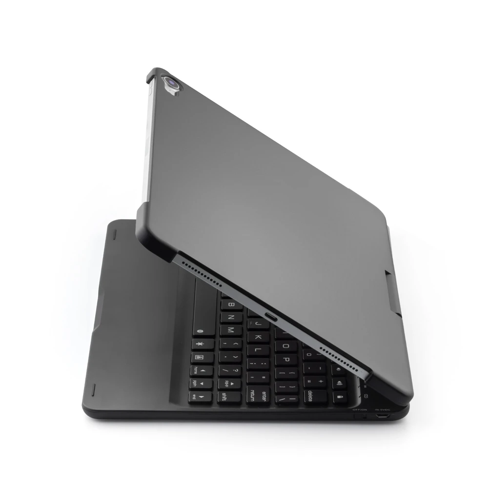 360 градусов Rotable Bluetooth клавиатура 7 цветов с подсветкой ABS Пластиковый Чехол для Apple iPad Pro 11 дюймов защитный чехол