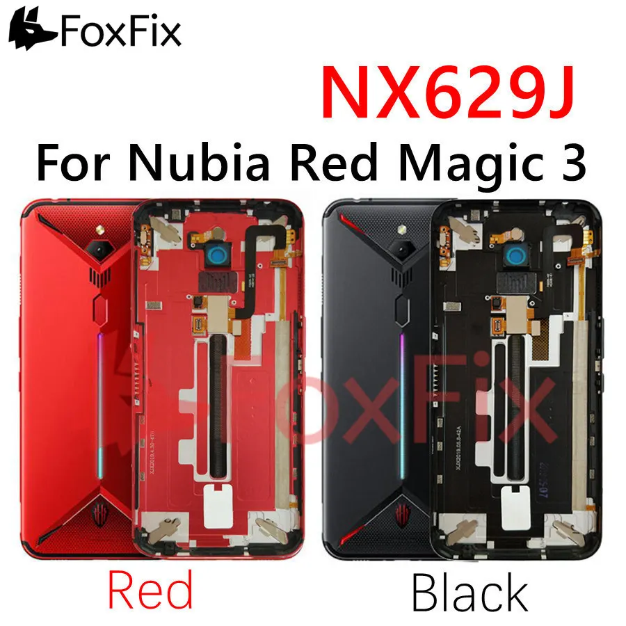 Для zte nubia Red Magic3 Magic 3 NX629J задняя крышка батарейного отсека задняя дверь корпус Корпус Шасси для nubia Red Magic 3 крышка аккумулятора