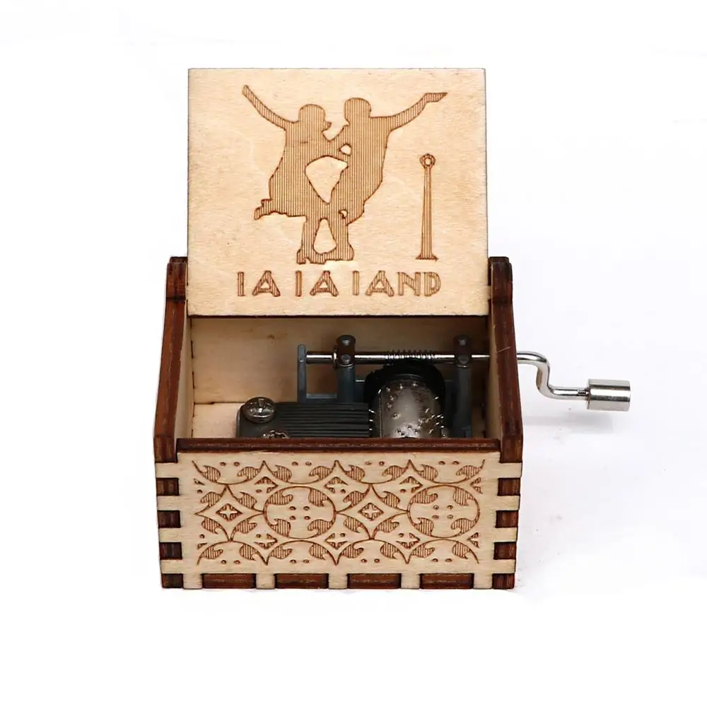 Прямая поставка деревянная музыкальная шкатулка ручной работы Star Juego De Tronos
