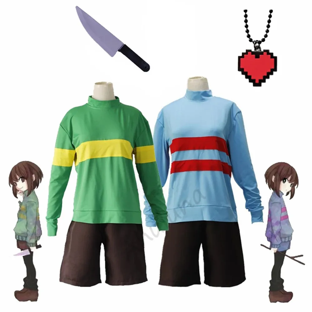 Гравити Фолз Аниме Косплей фриск Чара костюм Andertail уютные свитера с длинными