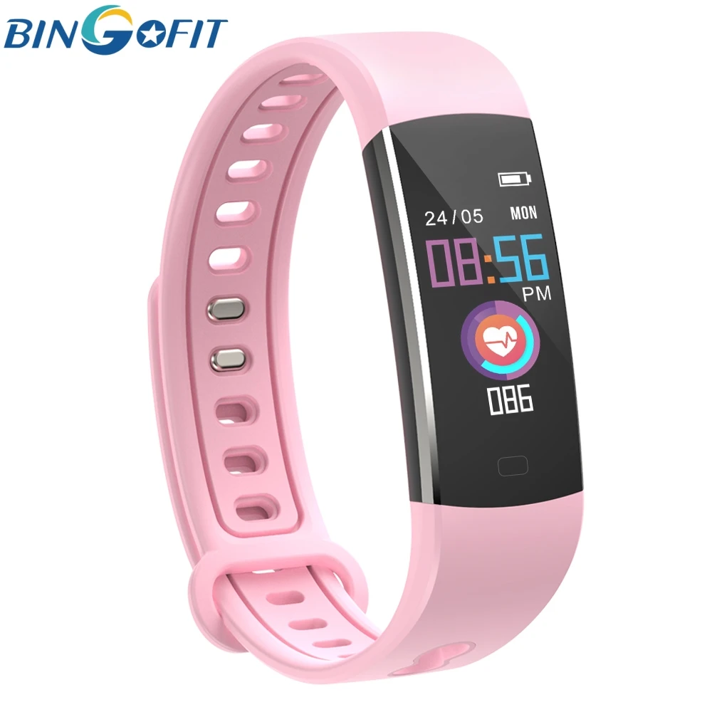 BingoFit мужские Смарт часы Bluetooth фитнес трекер сердечного ритма gps часы школьные спортивные Будильник наручные часы для Android IOS