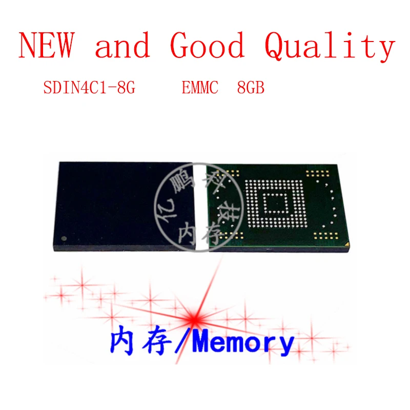 

SDIN4C1-8G BGA169 Ball EMMC 8GB Mobile Phone Word Memory Hard Drive New and Good Quality