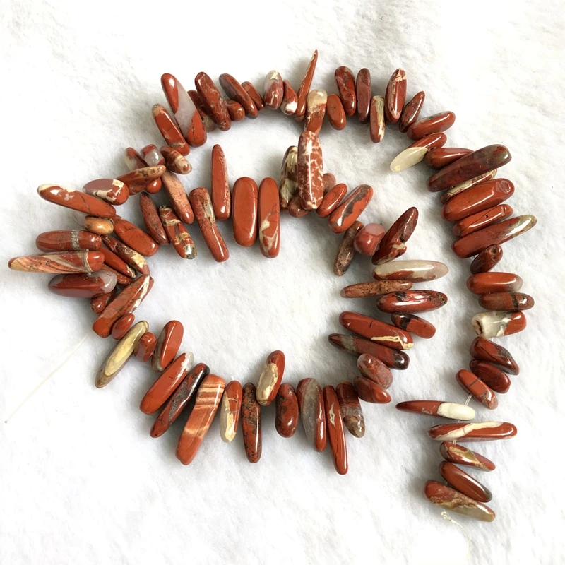 

1string 15" Natural Red Jasper Long Chip Beads,Gem stone chip beads 5-16mm Chips nugget gem stone jewelry loose beads