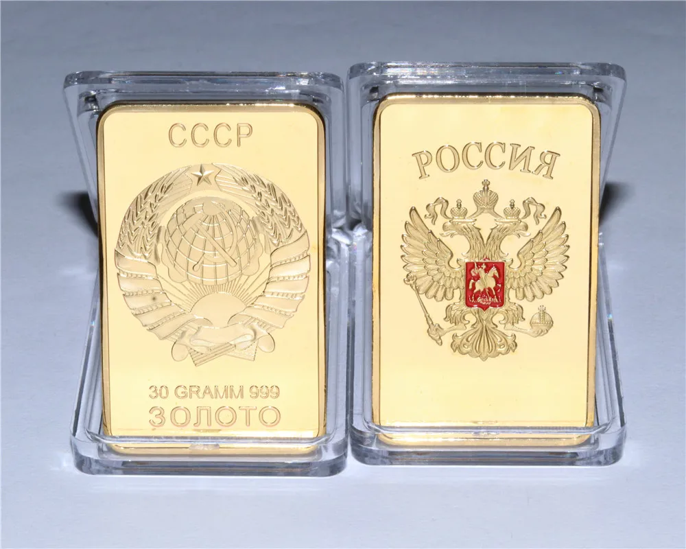 1 шт./лот 24K советский русский СССР. С позолотой слитки бар|bar bar|bar goldcccp soviet |