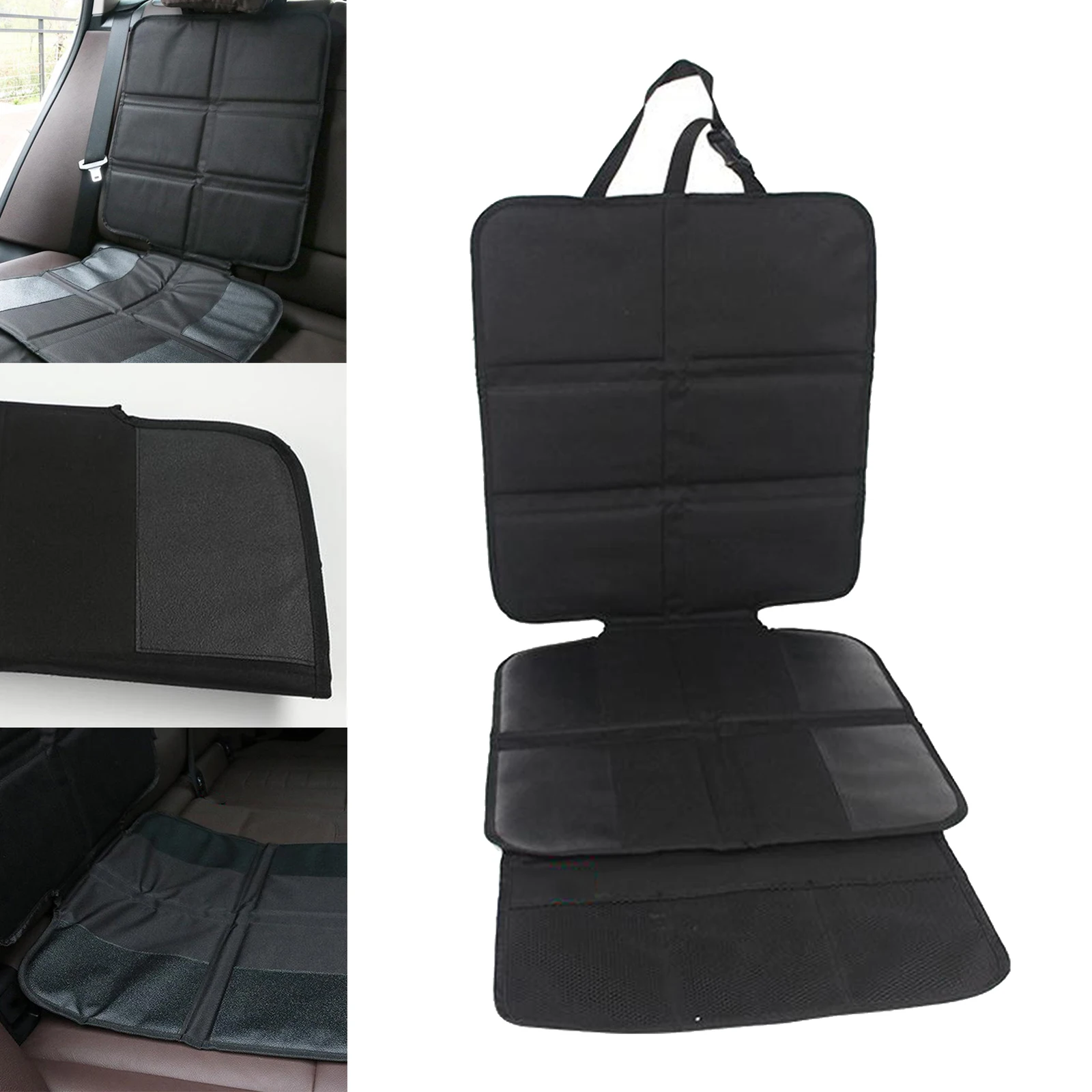 

Extra Large Safety Car Seat Protector Mat Cushion Folding W/Storage Pockets