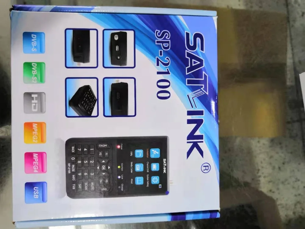 SATLINK SP-2100 HD Sat Finder DVB S/S2 Satfinder MPEG-2/4 Цифровой спутниковый Finder метр с 3,5 дюймовым ЖК-экраном pk WS 6906 ACM