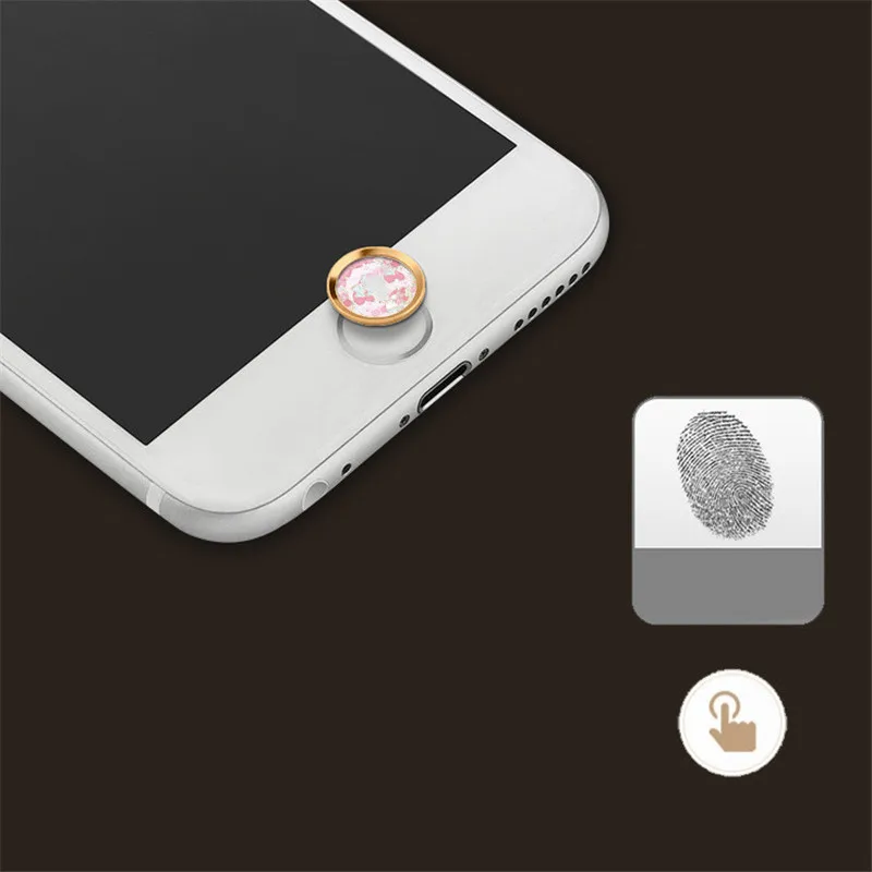 

Phone Stickers on Phone For iphone 5 SE 6 6s Easy to Paste and Recognize Stickers High Quality Phone Back Button Protection