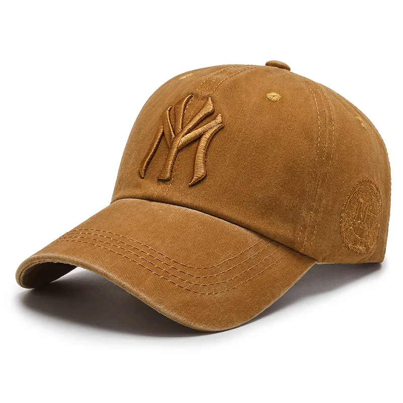

Cap children's Korean cap soft top wash old baseball cap fashion casual men's embroidered sunscreen cap