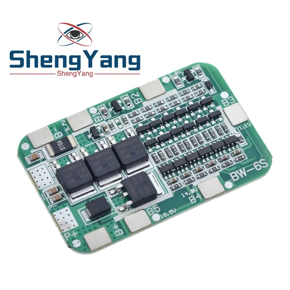 Шэньян 6S 15A 24V PCB плата защиты BMS для 6 шт 18650 литий-ионная литиевая Батарея солнечных батарей модуль новое поступление