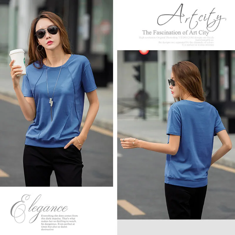 Футболки для женщин хлопковая футболка Женская 2021 летняя с коротким рукавом