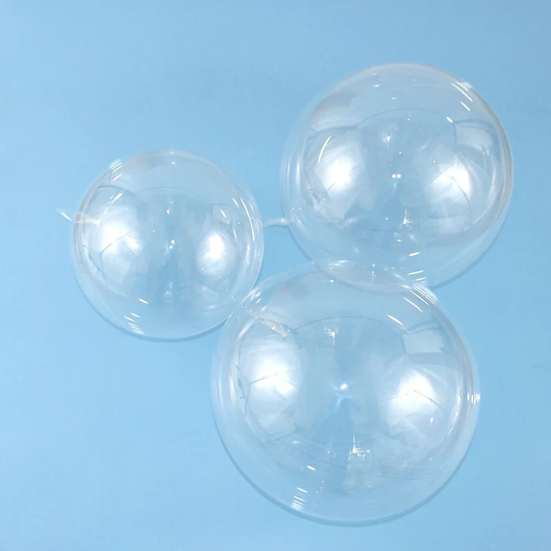 Globos transparentes de burbujas, 100 piezas, 12/18/20/24 pulgadas, decoraciones para fiestas de cumplea&ntilde;os, bodas y Navidad, venta al por mayor-2