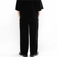 mens velvet pants loose large size new fashion high street style versatile casual pants wide leg straight pants