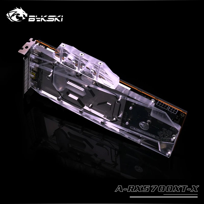 Видеокарта Bykski RX5700XT/5700 с полным покрытием графическая карта AURA SYNC A-RX5700XT-X |